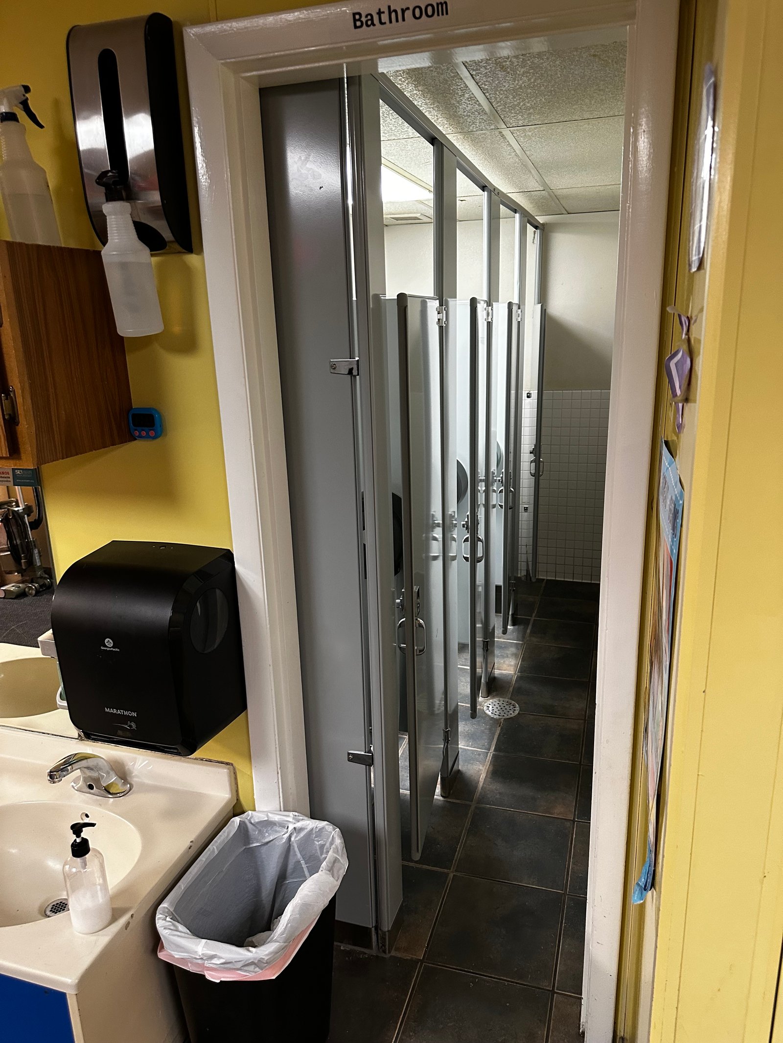 Commercial Restroom Renovation – Bathroom Stall Partition Replacement